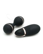 Rimba - Ibiza Vibrator Set - Clitoris Vibrator En Vibrerend Eitje Met remote Control - Zwart