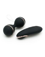 Rimba - Ibiza Vibrator Set - Clitoris Vibrator En Vibrerend Eitje Met remote Control - Zwart