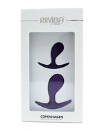 Rimba - Copenhagen - Anatomisch Gevormde Anaalpluggen - Siliconen - Paars