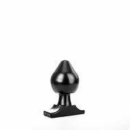 All Black - Buttplug - 19 x 11 cm - Zwart