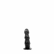 All Black - Geribbelde Anaal Dildo - 17 x 5 cm - Zwart