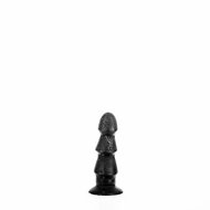All Black - Geribbelde Anaal Dildo - 17 x 5 cm - Zwart