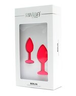 Rimba - Berlin - Bling Buttplug - Set Met 2 Buttplugs Met Kristal - Roze