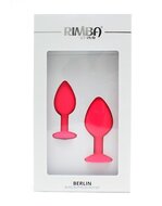 Rimba - Berlin - Bling Buttplug - Set Met 2 Buttplugs Met Kristal - Roze
