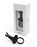Rimba - Vienna - Vibrerende Cockring Met Clitoris Stimulatie - Zwart