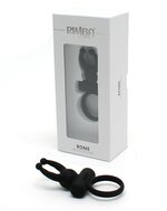 Rimba - Rome - Vibrerende Cockring Met clitoris stimulatie - Zwart
