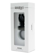 Rimba - Rome - Vibrerende Cockring Met clitoris stimulatie - Zwart
