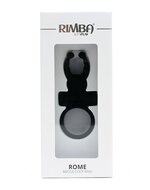 Rimba - Rome - Vibrerende Cockring Met clitoris stimulatie - Zwart