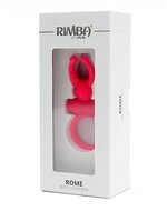 Rimba - Rome - Vibrerende Cockring Met clitoris stimulatie - Roze