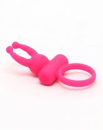 Rimba - Rome - Vibrerende Cockring Met clitoris stimulatie - Roze