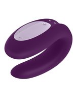 Satisfyer - Double Joy Met app en Bluetooth Partner Vibrator - paars