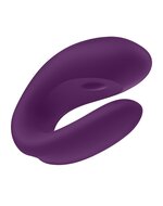 Satisfyer - Double Joy Met app en Bluetooth Partner Vibrator - paars