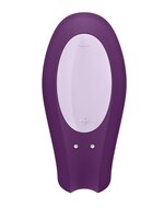 Satisfyer - Double Joy Met app en Bluetooth Partner Vibrator - paars