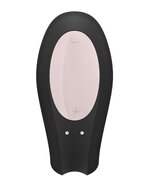 Satisfyer - Double Joy Met app en Bluetooth Partner Vibrator - zwart