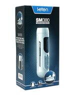 Leten - SM390 Super Masturbator - Telescopische trekbeweging - Verwarmend - Siliconen Sleeve