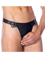 Rimba - Leren Kuisheidsgordel - Kuisheidsslip - Chastity - Met Twee Hangsloten