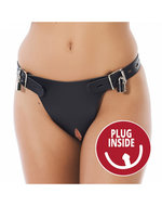 Rimba - Kuisheidsgordel met hangsloten en buttplug