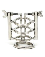Rimba - Urinebuis Stretcher Met Cockring En Hangslot - RVS