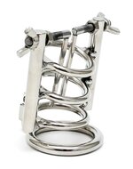 Rimba - Urinebuis Stretcher Met Cockring En Hangslot - RVS