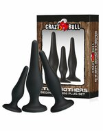 Crazy Bull - Buttplug Anale Training Set - Star Brothers - Zwart