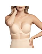 Bye Bra - Gala Plak BH Voor strapless En Open rug outfits - nude