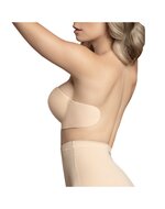 Bye Bra - Gala Plak BH Voor strapless En Open rug outfits - nude