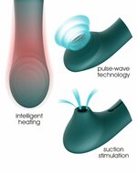 ZALO - Queen PulseWave vibrator - Amethyst paars