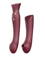 ZALO - Queen PulseWave vibrator - wijnrood