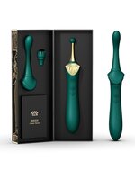 ZALO - Clitoris Pinpoint Vibrator Bess met extra opzetstukken - smaragd groen