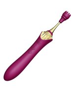 ZALO - Clitoris Pinpoint Vibrator Bess met extra opzetstukken - robijn rood
