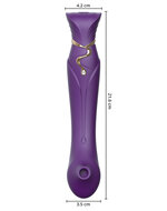 ZALO - Queen PulseWave vibrator - Amethyst paars