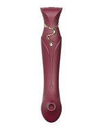 ZALO - Queen PulseWave vibrator - wijnrood