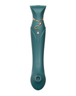 ZALO - Queen PulseWave vibrator - smaragd groen