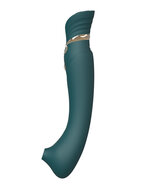 ZALO - Queen PulseWave vibrator - smaragd groen