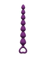 Love to Love - Bing Bang - Anaal Ketting Met Hartvormig Handvat - Paars - Maat S