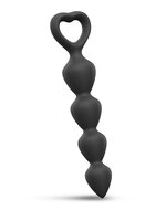 Love to Love - Bing Bang - Anaal Ketting Met Hartvormig Handvat - Zwart - Maat L