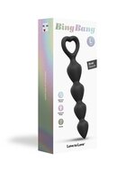 Love to Love - Bing Bang - Anaal Ketting Met Hartvormig Handvat - Zwart - Maat L