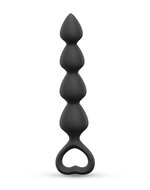 Love to Love - Bing Bang - Anaal Ketting Met Hartvormig Handvat - Zwart - Maat L