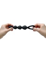 Love to Love - Bing Bang - Anaal Ketting Met Hartvormig Handvat - Zwart - Maat L