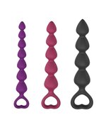 Love to Love - Bing Bang - Anaal Ketting Met Hartvormig Handvat - Paars - Maat S