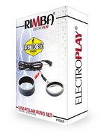 Rimba Electro Sex - Siliconen Cock Ringen Set Plat Model uni-polair - 2 Stuks