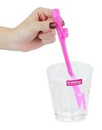 Lovetoy - Herbruikbare Piemel Drinkrietjes - Multicolour