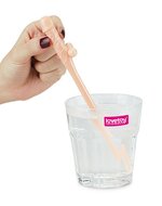 Lovetoy - Herbruikbare Piemel Drinkrietjes - Lichte Huidskleur
