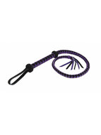 Rimba - Korte suede Bullwhip - Paars/Zwart