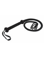 Rimba - Korte suede Bullwhip - Zwart