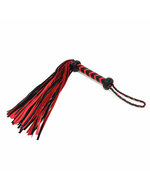 Rimba - Gevlochten Zweep - Flogger - Rood/Zwart
