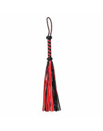 Rimba - Gevlochten Zweep - Flogger - Rood/Zwart