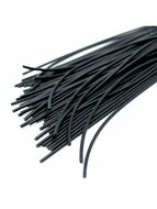 Rimba - Siliconen Flogger Zweep 48 strengen - Zwart -