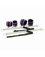Rimba - Dubbele Spreader Bar Met Zachte Boeien - Paars/Zwart