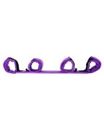 Rimba - Spreader Bar - spreidstang Met vier Boeien - Zwart/Paars